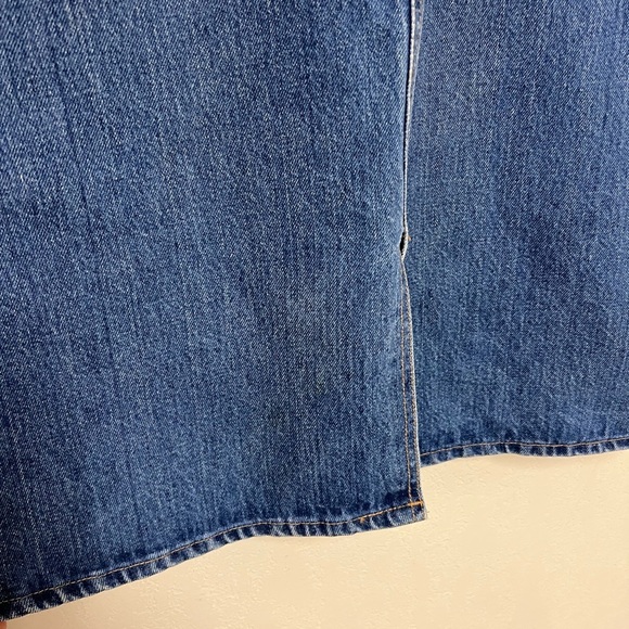 Classic Denim Skirt Hunt Club Vintage Split front skirt Unsized READ - Picture 4 of 7